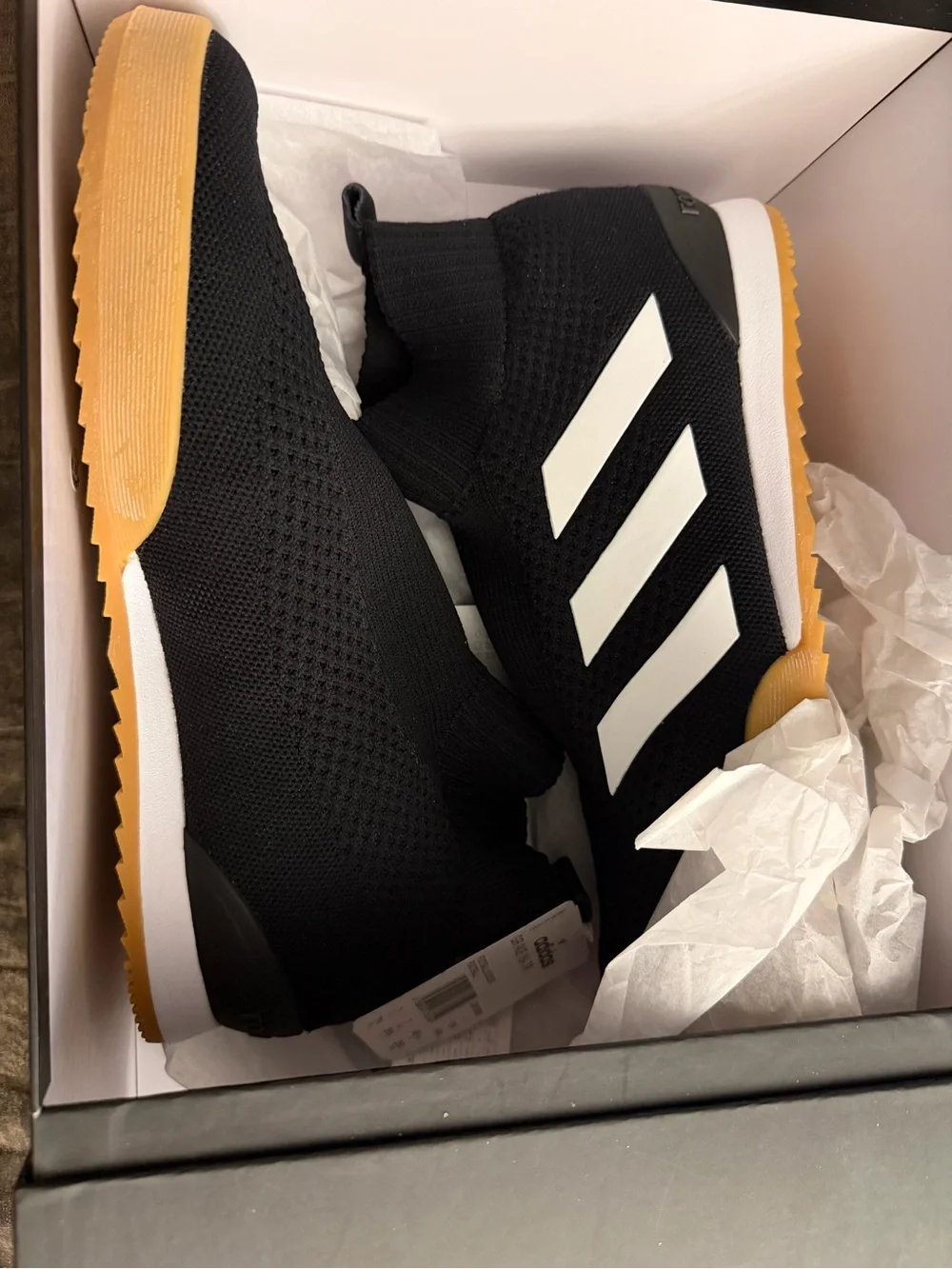 adidas Black White Gum-Soled GR ACE 16+ TR Men’s Trainers